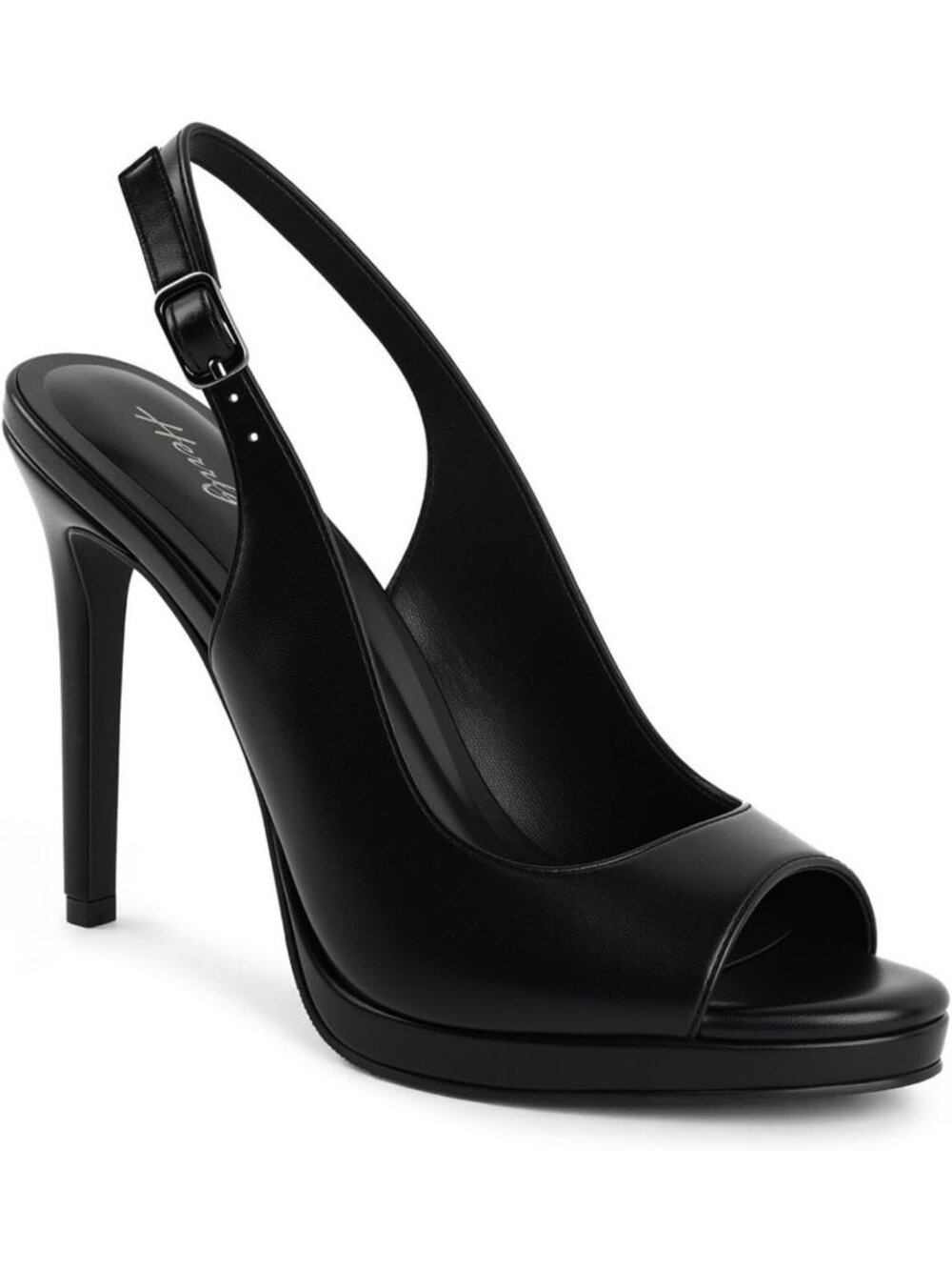 Slingback Platform Heels for Women, Stiletto Pumps with Peep Toe & Cushioned